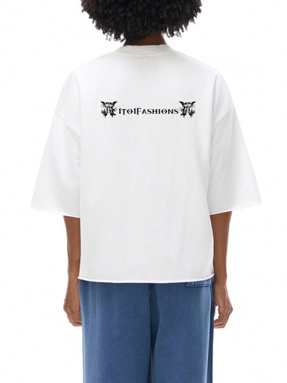 I Like Girls That Like Girls  White Graphic Cropped T-shirt