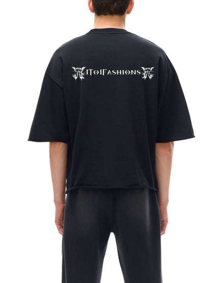 I Like Girls That Like Girls  Black Graphic Cropped T-shirt